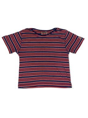 1970s Red and blue striped vintage t-shirt